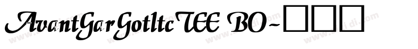AvantGarGotltcTEE BO字体转换